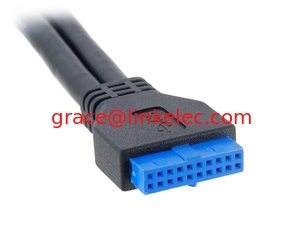 China USB3.0 Hauptplatine 20pinnes weibliches Kabel zu weiblichem Kabel 0,5M fournisseur