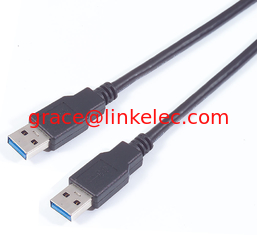 China Hochgeschwindigkeitskabel mit schwarzem USB3.0 AM-AM-Kabel fournisseur