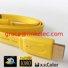 China Hochwertige flache Blu-ray 3D-DVD, HDTV 1.4V HDMI-Kabel mit verschiedenen Farben fournisseur