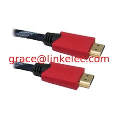 China Hochgeschwindigkeitsdoppelfarbiges HDMI-Kabel mit Ethernet mit doppelten Ferriten für XBOX, PS3, HDTV, DVD fournisseur