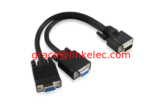 China 28AWG 1 männliches bis 2 weibliches VGA-Splitterkabel für Fernseher, Computer, PC, Projektor fournisseur