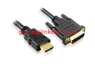 China Gold beschichtetes HDMI-Digitalvideo-Kabel mit einer Länge von 1,5 Fuß HDMI/dvi Männlich-Männlich-Kabel,DVI 24+1 M-Kabel fournisseur