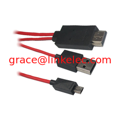China Hoch auflösendes 1080P MHL-zu-HDMI-Adapterkabel für Samsung i9300 galaxy S3 fournisseur