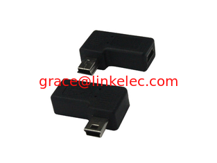 China USB MINI 5P männlich-weiblich 90° angehoben,MINI 5P USB-Adapter fournisseur