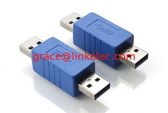 China Portable USB 3.0 Konverter Adapter,USB3.0 AM TO AM Adapter 180 Grad Adapter fournisseur