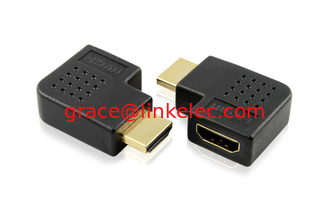 China HDMI M zu HDMI F Linkswinkel-Adapter für HDTV, Blu-ray, DVD 1080P fournisseur