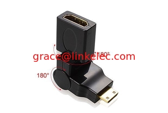 China 360° Dreh- und Drehwirbel MINI HDMI M/F Adapter fournisseur