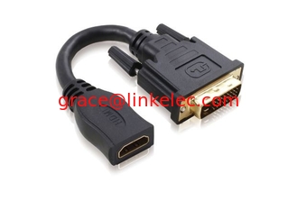 China HDMI weiblich auf DVI männlich kurzes Kabel Adapter vergoldete Steckverbinder fournisseur