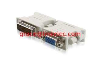 China Weißes DVI (24+5) Männlich auf VGA weiblich Adapter für Monitor oder Projektor fournisseur