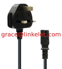 China BS-zertifiziertes Stromkabel UK Stecker nach Abbildung 8 Abbildung 8 Blei-Kabel C7 5m fournisseur