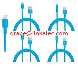 China Farbenfrohe USB zu 8PIN Ladekabel und Daten-Synchronisationskabel für 5 5s 5c iPod Touch 5 Blau fournisseur