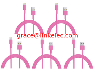 China Farbenfrohe USB zu 8PIN Ladekabel und Daten-Synchronisationskabel für 5 5s 5c iPod Touch 5 Pink fournisseur