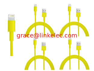 China Farbenfrohe USB zu 8PIN Ladekabel und Daten-Sync-Kabel für 5 5s 5c iPod Touch 5 gelb fournisseur