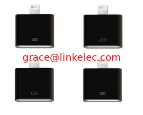China Modischer 30-Pin-zu-8-Pin-Daten-Sync-Adapter für iPhone 5 5s 5c iphone4 Kabelkabel schwarz fournisseur