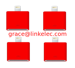 China Modischer 30-Pin-zu-8-Pin-Daten-Sync-Adapter für iPhone 5 5s 5c iPhone4 Kabelkabel Rot fournisseur