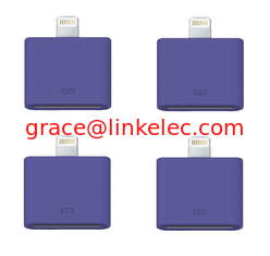 China Modischer 30-Pin-zu-8-Pin-Daten-Sync-Adapter für iPhone 5 5s 5c iPhone4 Kabelkabel Lila fournisseur