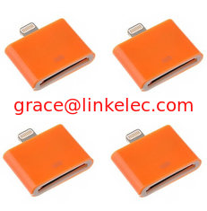 China Modischer 30-Pin-zu-8-Pin-Daten-Sync-Adapter für iPhone 5 5s 5c iphone4 Kabelkabel Orange fournisseur