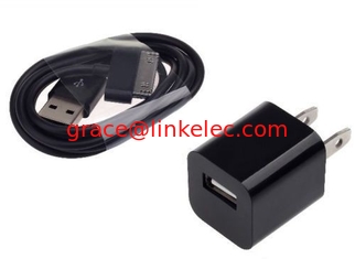 China AC Wandladeadapter mit iPhone 4 Daten-Sync-Kabel für G 4S 3GS 3G iPod Touch schwarz fournisseur