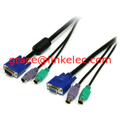 China 6 ft 3 in 1 PS/2 KVM Kabel mit hoher Qualität fournisseur