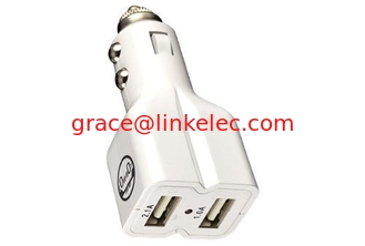 China CoverBot DUAL USB 3.1A 15w Hochleistungs-Auto-Ladegerät Weiß mit Hochleistungs-Steckdosis fournisseur