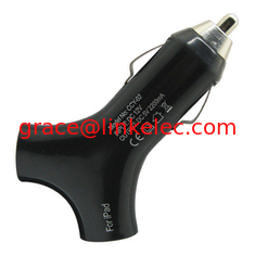 China Y-förmiger Dual USB 2port Car Charger Adapter für das neue iPad 3 2 iPhone 5 Schwarz fournisseur