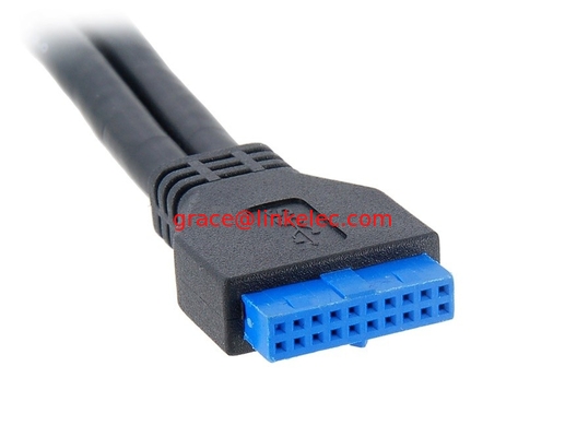 USB3.0 Hauptplatine 20pinnes weibliches Kabel zu weiblichem Kabel 0,5M fournisseur
