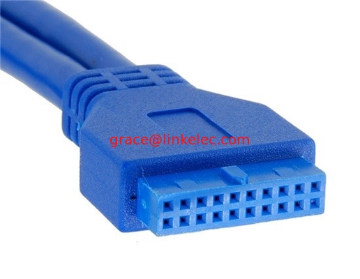 USB3.0 Hauptplatine 20pinnes weibliches Kabel zu weiblichem Kabel 0,5M fournisseur