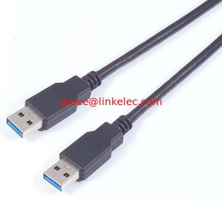 Hochgeschwindigkeitskabel mit schwarzem USB3.0 AM-AM-Kabel fournisseur