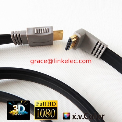 Schwarzes Hochgeschwindigkeits-HDMI-Flachkabel mit Ethernet (6 FT) fournisseur