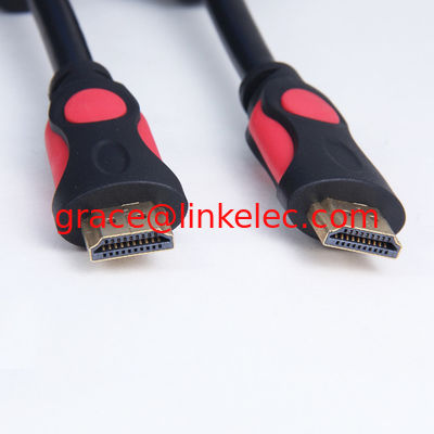 Dual-Color-Molding-HDMI-Kabel mit Ethernet-Ferrit-Kern unterstützt 3D, Audio-Rückgabe-Kanal fournisseur