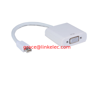 Fabrik Lieferung Mini-DP zu VGA-Adapter in weißer Farbe Unterstützung 1080p fournisseur