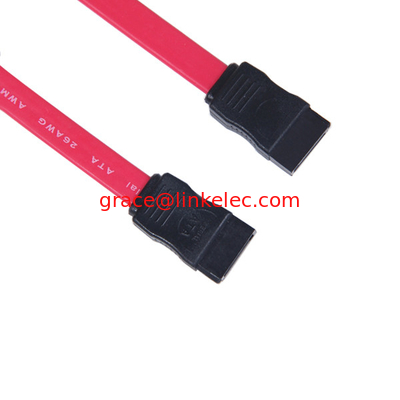 Hochgeschwindigkeitsflächiges rotes Mini-SATA-Kabel 7 Pins bis 7 Pins, Satakabel 7p weiblich auf weiblich fournisseur