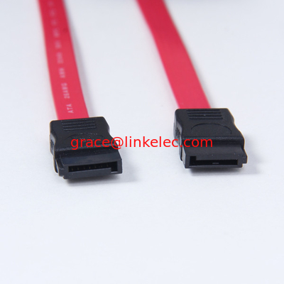 Hochgeschwindigkeitsflächiges rotes Mini-SATA-Kabel 7 Pins bis 7 Pins, Satakabel 7p weiblich auf weiblich fournisseur