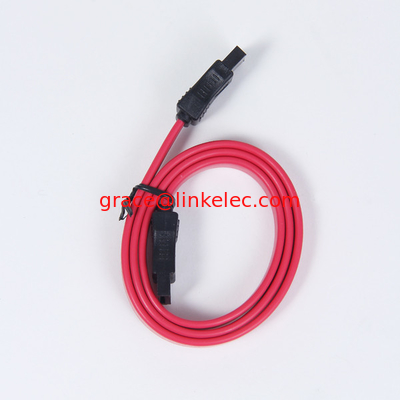 Hochgeschwindigkeitsflächiges rotes Mini-SATA-Kabel 7 Pins bis 7 Pins, Satakabel 7p weiblich auf weiblich fournisseur
