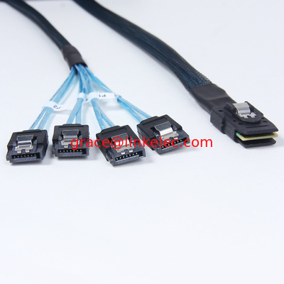Mini SAS 36p bis 4 SATA 7P in blau fournisseur