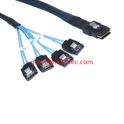 Mini SAS 36p bis 4 SATA 7P in blau fournisseur