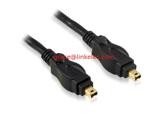 Newlinkelec Firewire IEEE1394 4 bis 4 Pins Kabel Blei Gold Enden 3m Weiß für DV fournisseur