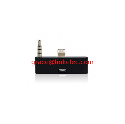 Farbenfrohe 30pin bis 8pin AUDIO ADAPTERS Konverter für iPhone 5 5s 5c Itouch Nano 7 Schwarz fournisseur