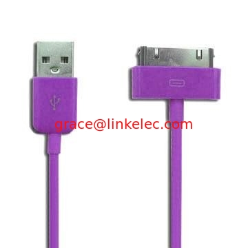USB-Wandladegerät und Autoladegerät + Datenkabel für Apple iPod Touch iPhone4 4S 4G Lila fournisseur