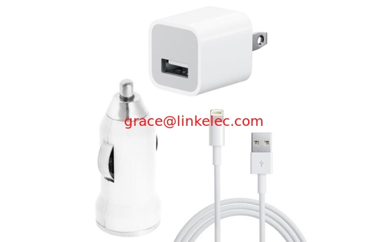 USB-Wandladegerät und Autoladegerät + Datenkabel für Apple iPod Touch iPhone4 4S 4G weiß fournisseur