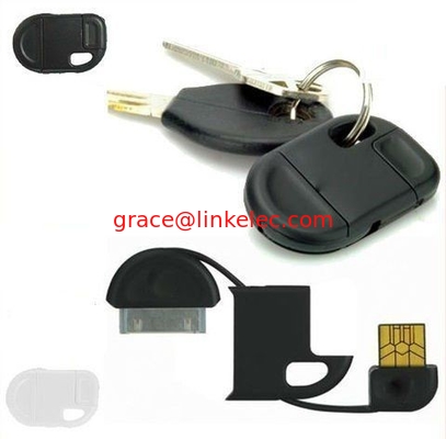 Brandneues Fun &amp; Discreet Keyring USB Sync und Ladekabel für iPhone iPod iPad weiß fournisseur