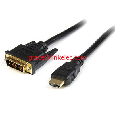 3 ft HDMI-DVI-Kabel M/M-Kabel Kompatibel mit HDMI/DVI-fähigen LCD-Fernsehern, LCD-Projektor fournisseur
