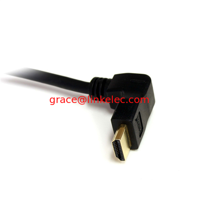 6 ft 90° nach unten gerichtete Hochgeschwindigkeits-HDMI-Kabel nach oben gerichtete HDMI-Monitorkabel fournisseur