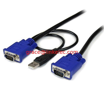 USB VGA 2in1 KVM-Kabel für jeden Computer mit USB-Tastatur und Maus fournisseur