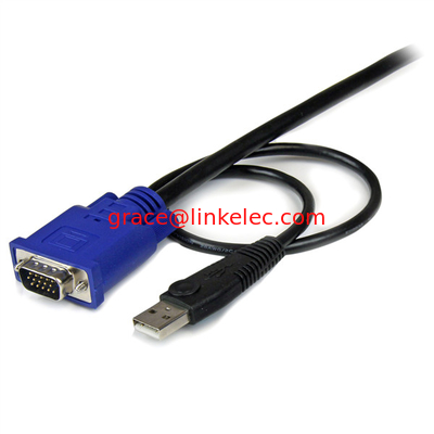 USB VGA 2in1 KVM-Kabel für jeden Computer mit USB-Tastatur und Maus fournisseur