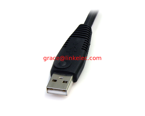 6ft 4in1 USB DisplayPort KVM Schaltkabel mit Audio und Mikrofon fournisseur