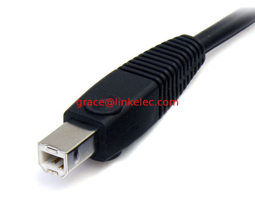6ft 4in1 USB DisplayPort KVM Schaltkabel mit Audio und Mikrofon fournisseur