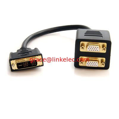 1 ft DVI-I Analog bis 2x VGA Video Splitter Kabel fournisseur