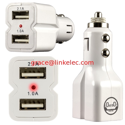 CoverBot DUAL USB 3.1A 15w Hochleistungs-Auto-Ladegerät Weiß mit Hochleistungs-Steckdosis fournisseur