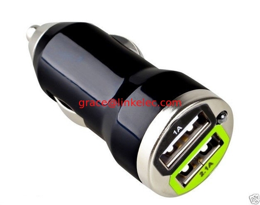 Kugel-Typ MINI Dual USB 2Port Car Charger für iPhone 5S 5 4S 4 IPODS Galaxy S4 3 NOTE 3 fournisseur